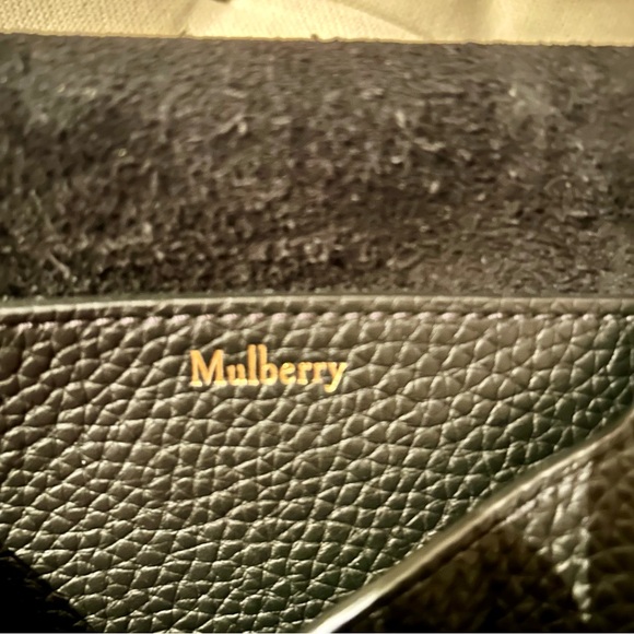 Mulberry Amberly Medium Satchel Black w/Gold Hardware EUC - Picture 12 of 15